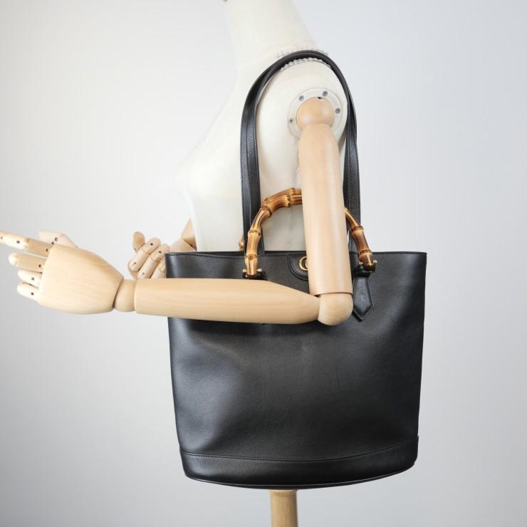 GUCCI（グッチ） ダイアナ ヴィンテージ トートバッグ バンブー レザー