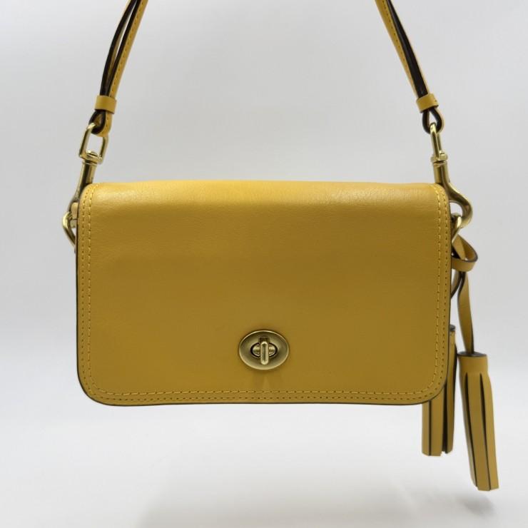 COACH（コーチ） レガシー ペニー ショルダーバッグ レザー イエロー 