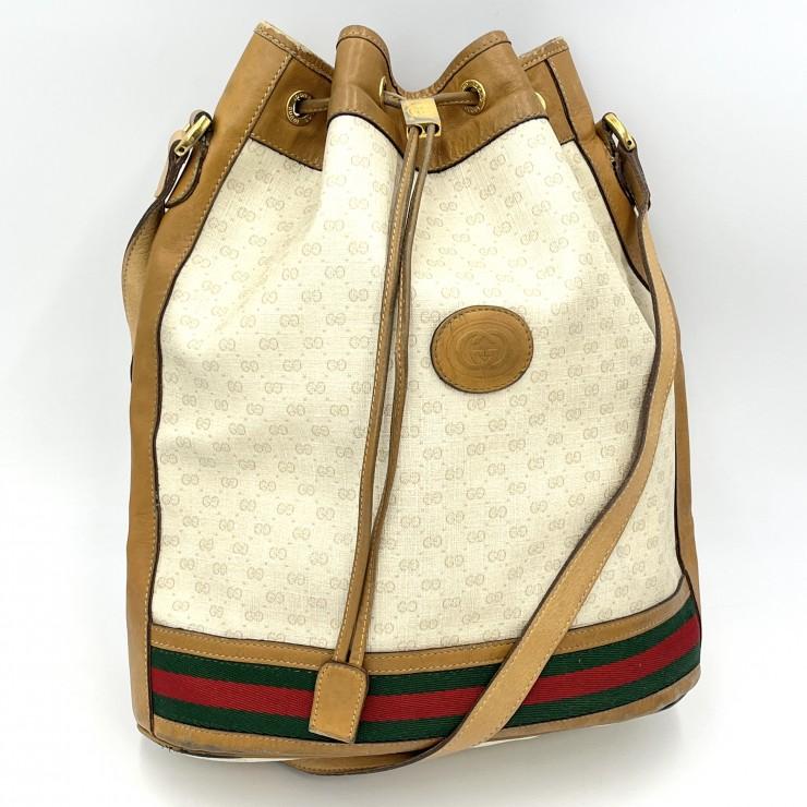 GUCCI（グッチ） ヴィンテージ マイクロGG 巾着ショルダーバッグ
