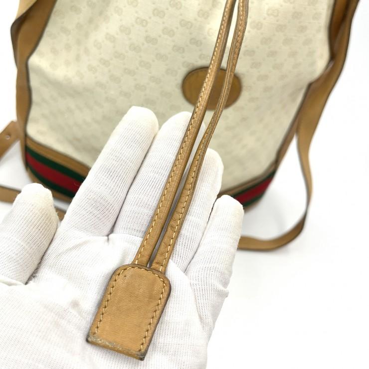 GUCCI（グッチ） ヴィンテージ マイクロGG 巾着ショルダーバッグ