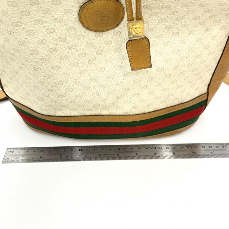 GUCCI（グッチ） ヴィンテージ マイクロGG 巾着ショルダーバッグ