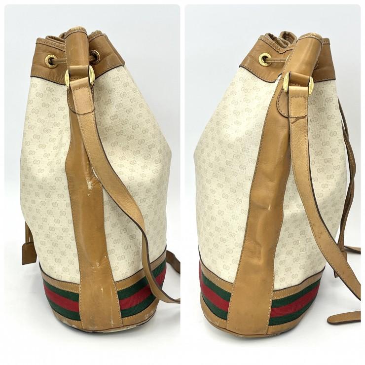 GUCCI（グッチ） ヴィンテージ マイクロGG 巾着ショルダーバッグ