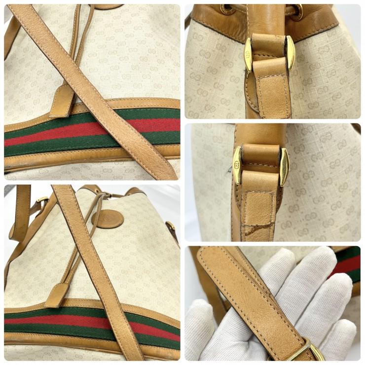 GUCCI（グッチ） ヴィンテージ マイクロGG 巾着ショルダーバッグ