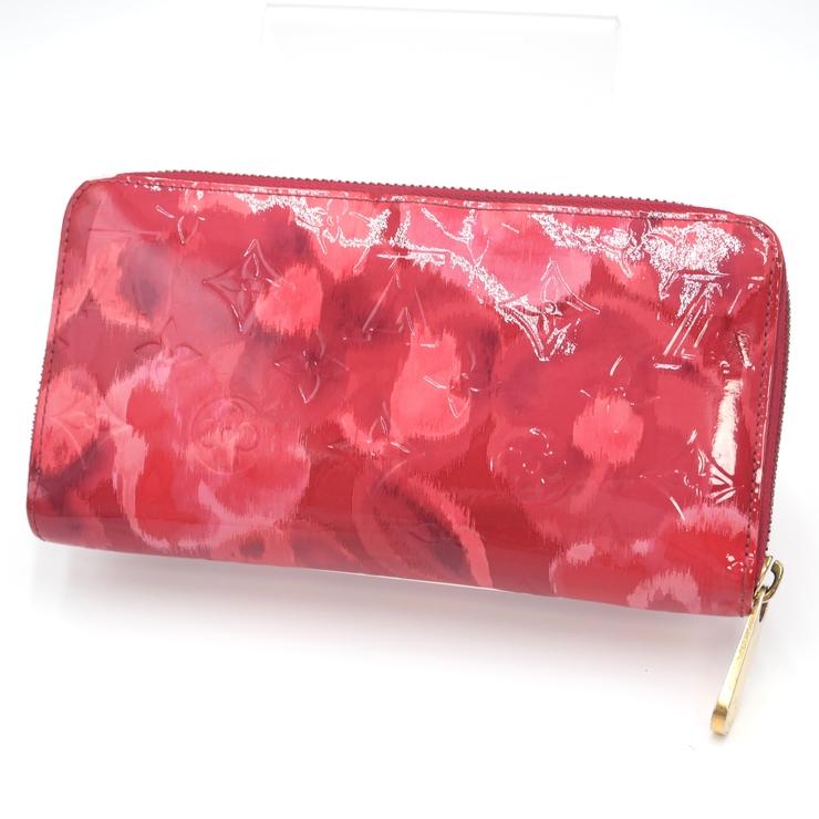 ルイヴィトン　ヴェルニ　イカットフラワー　ジッピーウォレット　長財布 LOUIS VUITTON（ルイ・ヴィトン） モノグラム ヴェルニ イカット