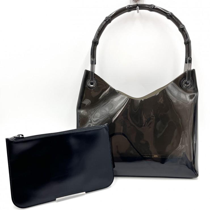 GUCCI（グッチ） バンブー ヴィンテージ ショルダーバッグ PVC クリア 