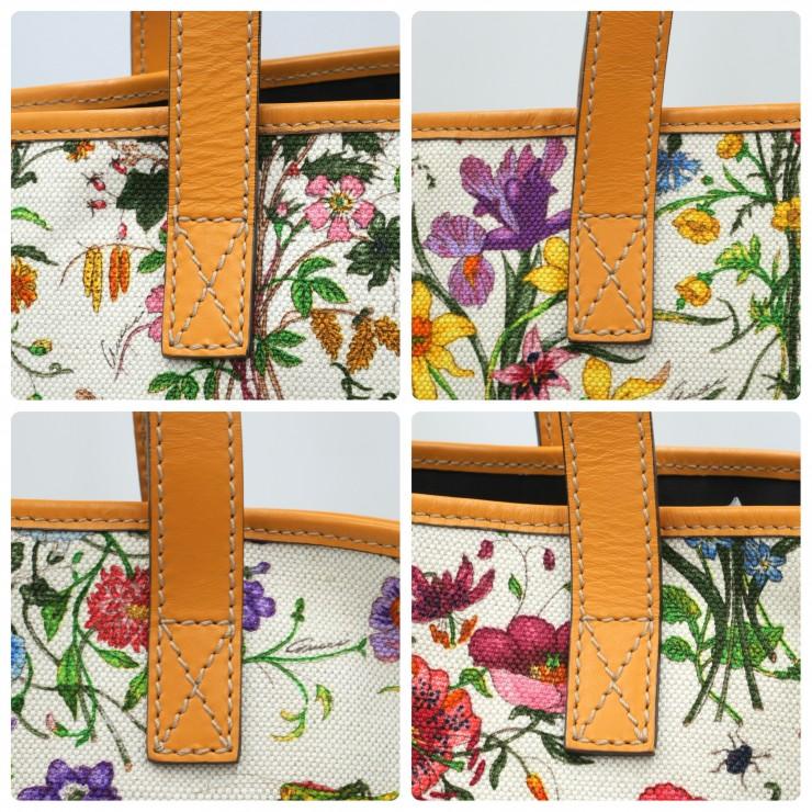 GUCCI（グッチ） フローラ トートバッグ フラワープリント キャンバス