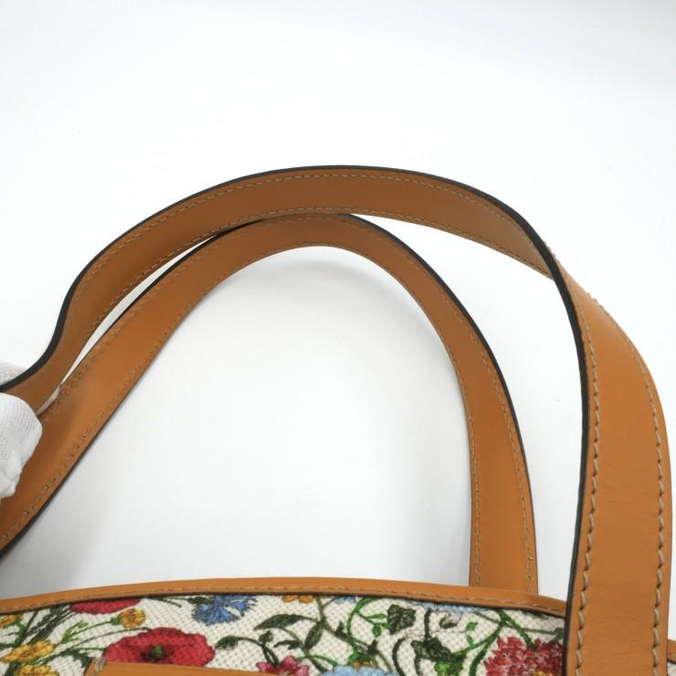 GUCCI（グッチ） フローラ トートバッグ フラワープリント キャンバス