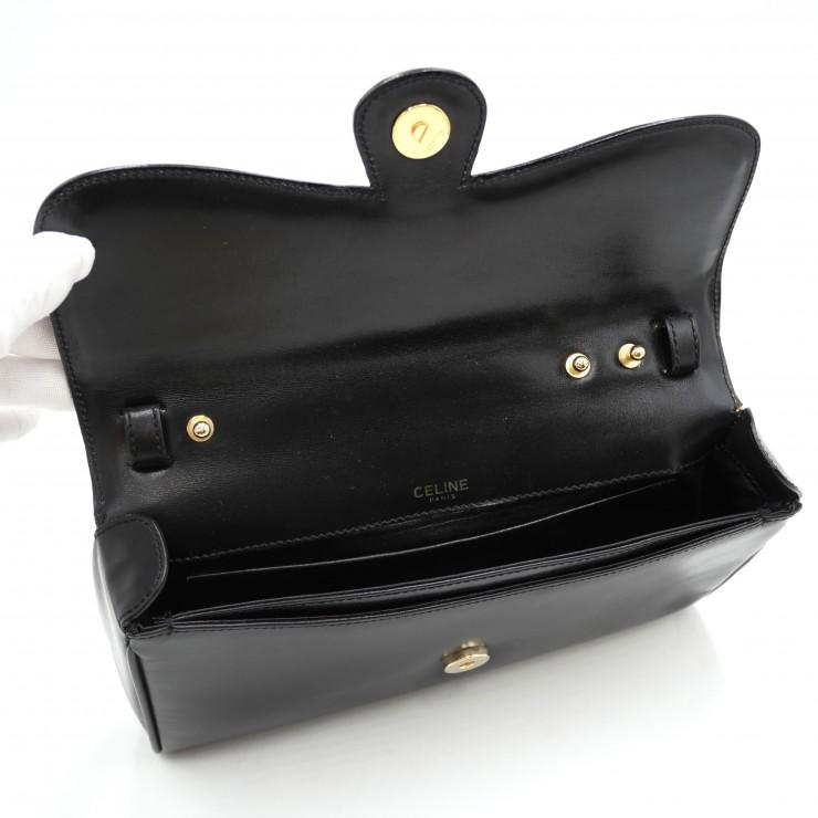 セリーヌ CELINE サルキー 馬車金具 レザー クラッチバッグ ヴィンテージ CELINE（セリーヌ） 馬車金具 ヴィンテージ ショルダーバッグ クラッチ