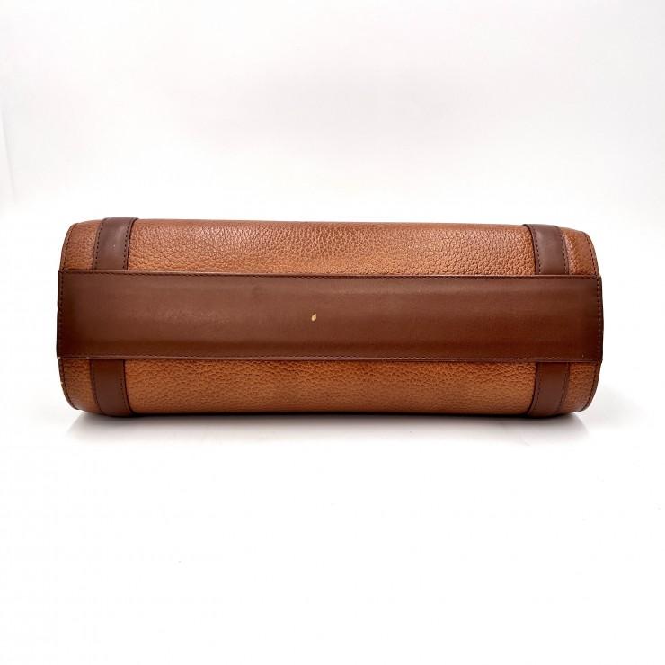 BURBERRY（バーバリー） ヴィンテージ ハンドバッグ ブラウン レザー