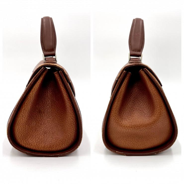 BURBERRY（バーバリー） ヴィンテージ ハンドバッグ ブラウン レザー