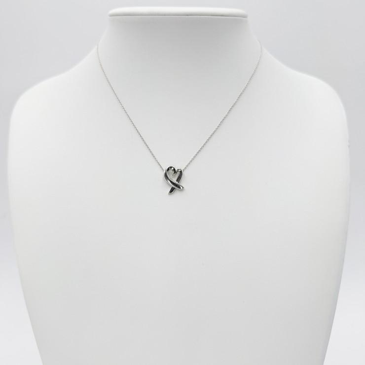 TIFFANY&Co.（ティファニー）ラビング ハート ペンダント ネックレス SV925 41cm レディース_1