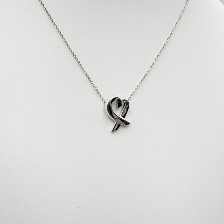 TIFFANY&Co.（ティファニー）ラビング ハート ペンダント ネックレス SV925 41cm レディース_2