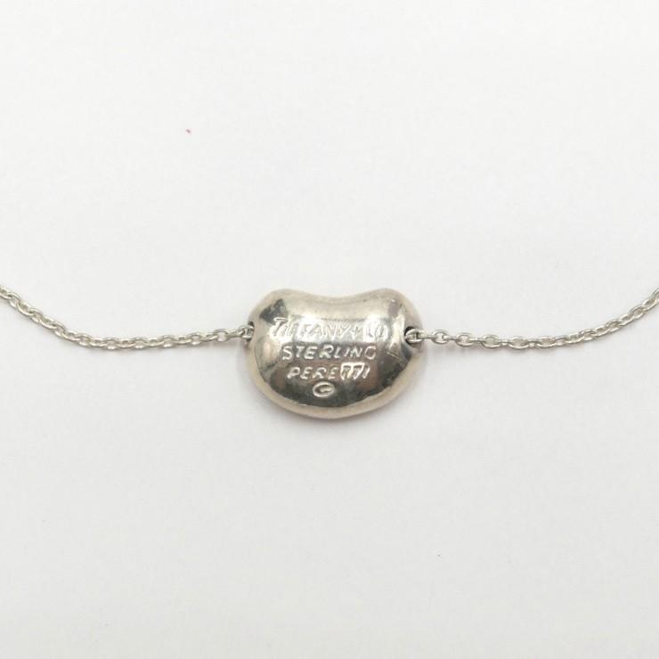 美品 ティファニー エルサペレッティ ビーン ネックレス SV925 シルバー TIFFANY&Co.（ティファニー） エルサ・ペレッティ ビーン ネックレス