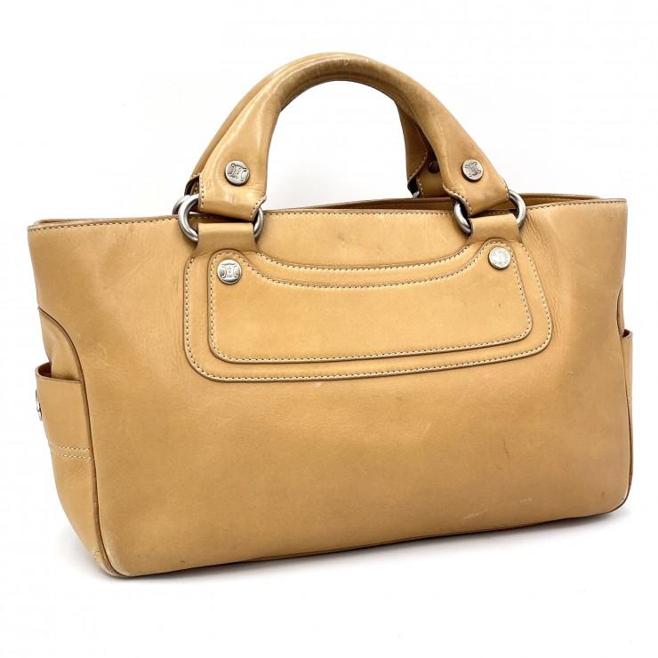 CELINE ブギーバッグ　キャメル CELINE（セリーヌ） ブギーバッグ ヴィンテージ ハンドバッグ レザー