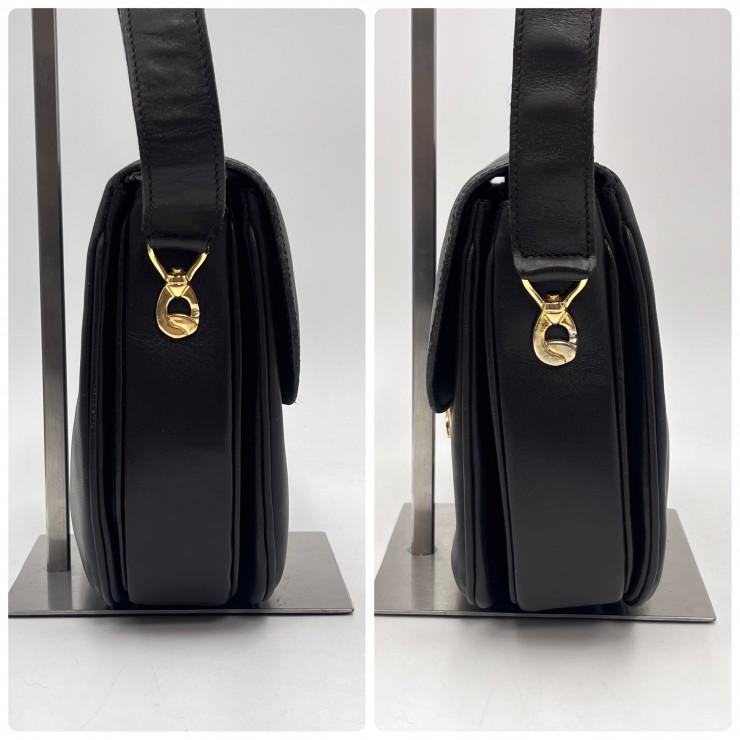 CELINE（セリーヌ） 馬車金具 ヴィンテージ ショルダーバッグ レザー