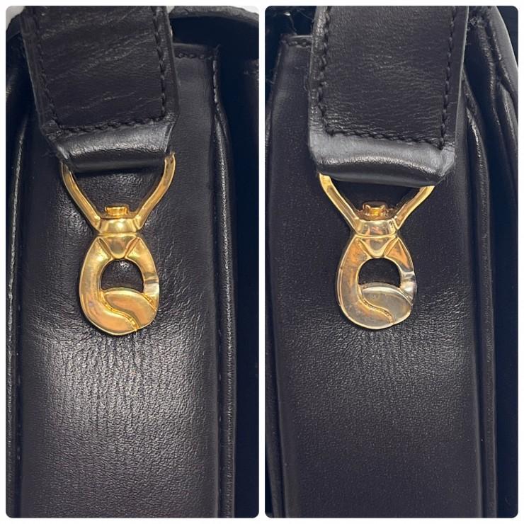 CELINE（セリーヌ） 馬車金具 ヴィンテージ ショルダーバッグ レザー