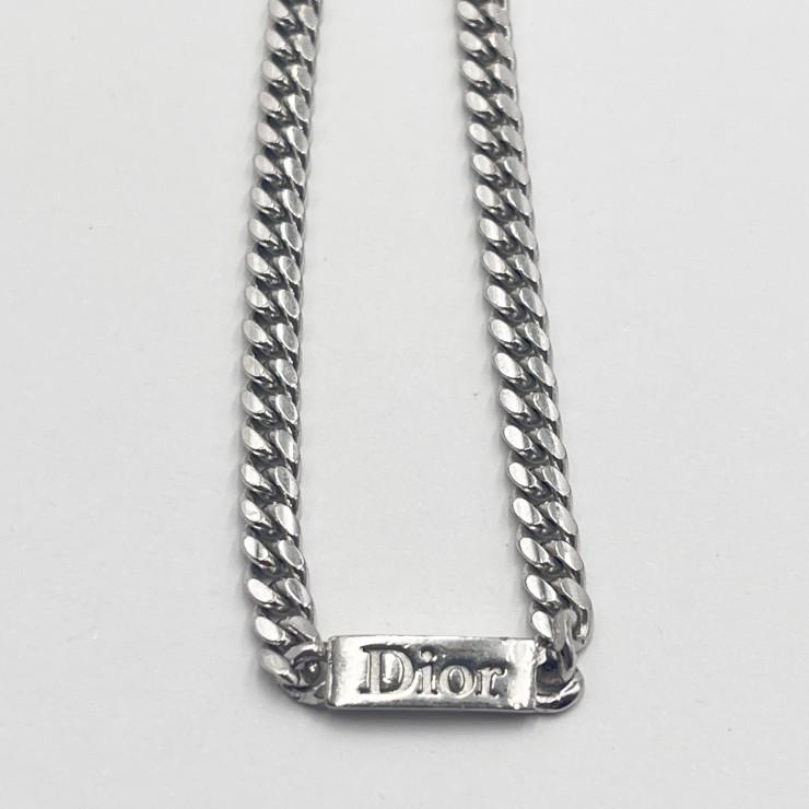 クリスチャンディオール ロゴプレート シルバーチェーン ブレスレット Christian Dior（クリスチャンディオール）ブレスレット チェーン ロゴ