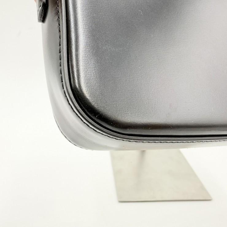 CELINE（セリーヌ）トリオンフ ショルダーバッグ ブラック レザー ゴールド金具 レディース フラップバッグ ヴィンテージ【中古】_10