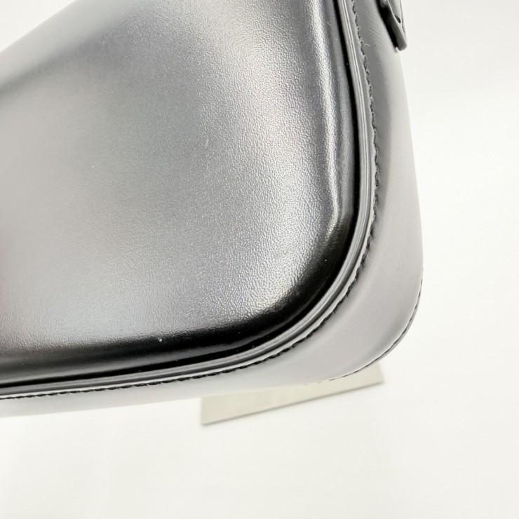 CELINE（セリーヌ）トリオンフ ショルダーバッグ ブラック レザー ゴールド金具 レディース フラップバッグ ヴィンテージ【中古】_12