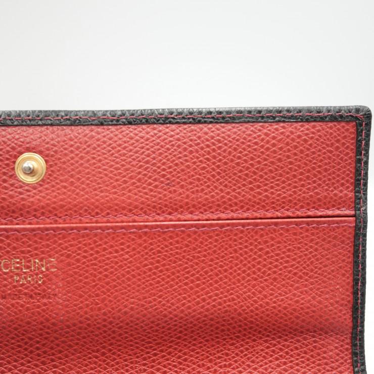 CELINE（セリーヌ） 長財布 二つ折りフラップウォレット ブラック 