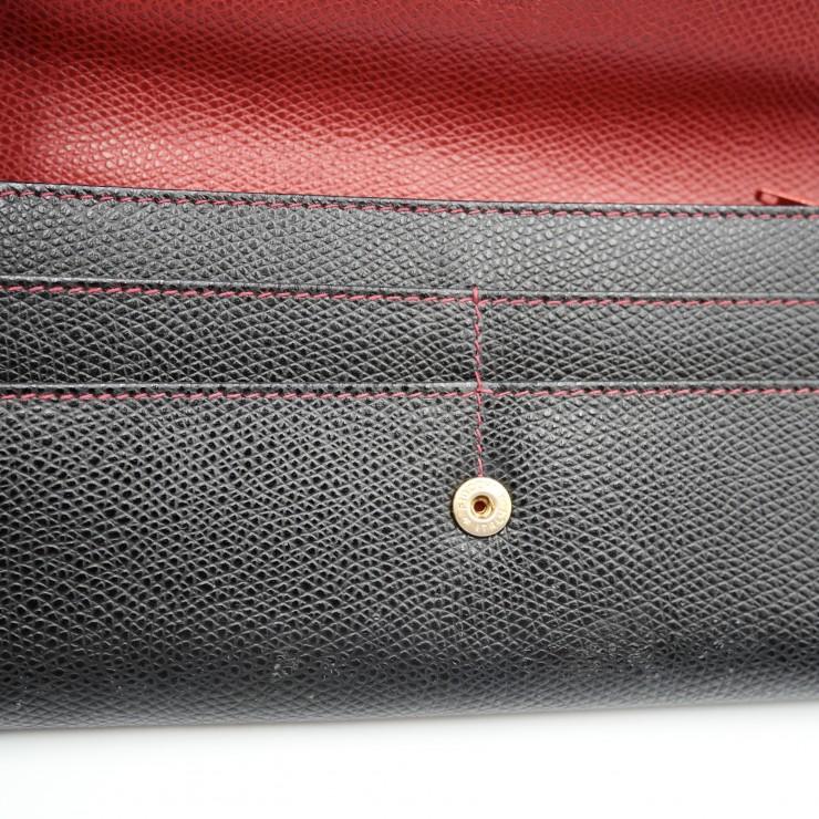 CELINE（セリーヌ） 長財布 二つ折りフラップウォレット ブラック 