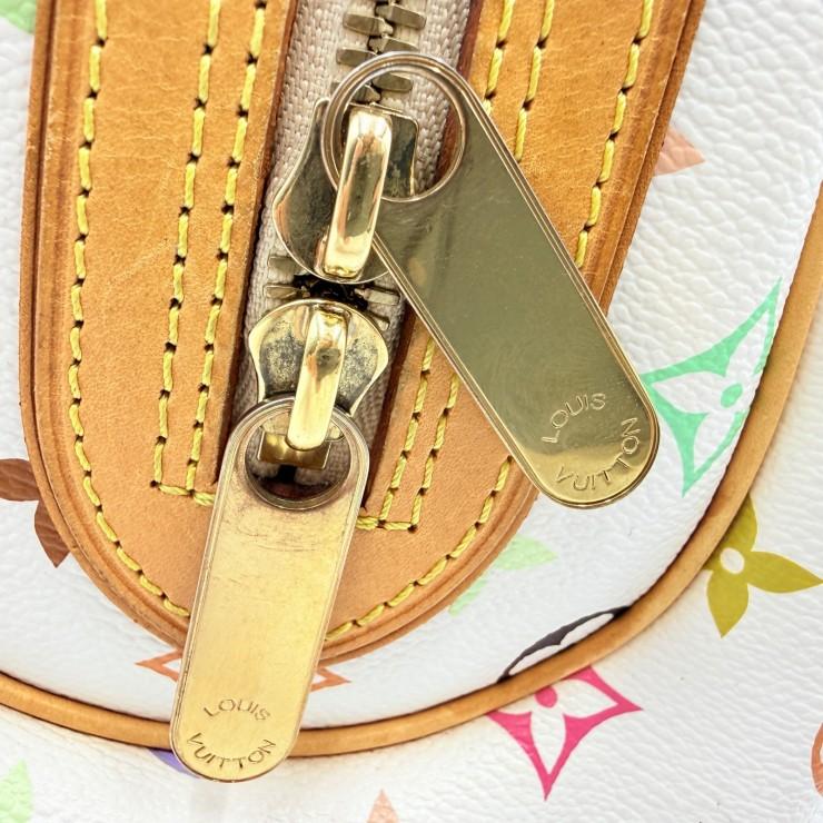 LOUIS VUITTON（ルイ・ヴィトン）プリシラ ヴィンテージ ハンドバッグ マルチカラー ホワイト レザー ゴールドトーン金具 レディース_15