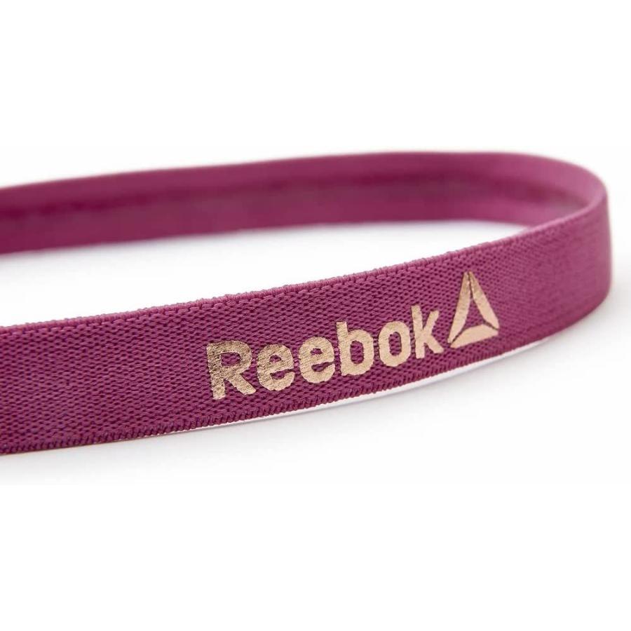 リーボック Reebok ヘアバンド スポーツ 3本セット メタリックブルー ベリー グレー ランニング エクササイズ トレーニング ヘア
