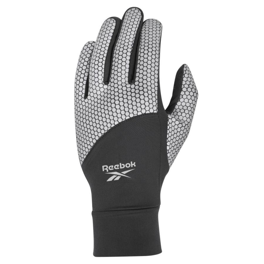 リーボック(Reebok) ランニング グローブ 防寒 反射 手袋 スマホ操作 Reebok（リーボック） ランニング グローブ リフレクト サポーター