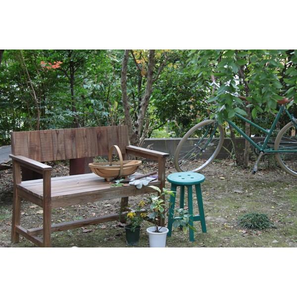 スツール カウンターチェア 丸椅子 イス 天然木 古材風 ビンテージ