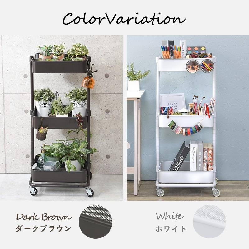 キッチンワゴン 収納ワゴン 調味料ラック キッチン収納 スチール