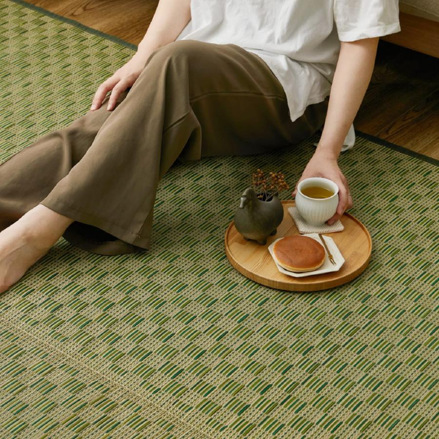 ござ 畳 上敷き 敷きつめ い草 カーペット 286×382 cm 本間 6帖 茣蓙 ゴザ 天然 自然 夏 梅雨 イ草 さわやか ナチュラル 和モダン 和室 ポイント利用_16