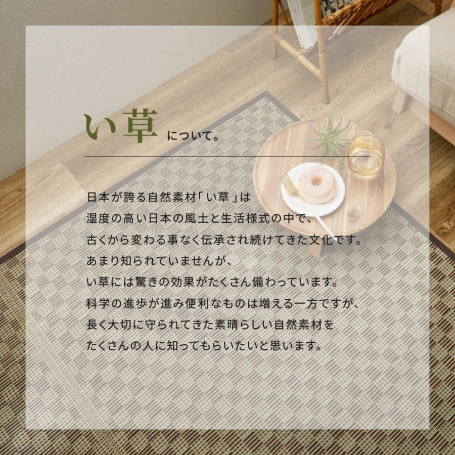 ござ 畳 上敷き 敷きつめ い草 カーペット 286×382 cm 本間 6帖 茣蓙 ゴザ 天然 自然 夏 梅雨 イ草 さわやか ナチュラル 和モダン 和室 ポイント利用_9