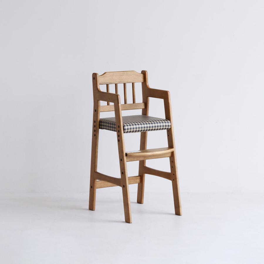 ろん 【美品】 木製 ベビーチェア キッズチェア Rapin 木製キッズチェアHi ベビーチェア キッズチェア 木製 ハイ