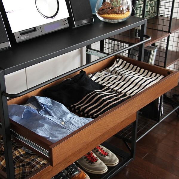 収納ワゴン キッチンワゴン 引出しタイプ オープンラック ディスプレイ