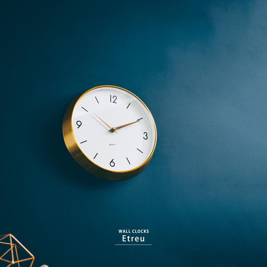 掛時計 壁掛け ウォールクロック 文字盤 見やすい レトロ シンプル アルミ 北欧 カフェ おしゃれ かわいい モダン スタイリッシュ 静か スイープムーブメント If 5399 Cl Reech Online 通販 Yahoo ショッピング
