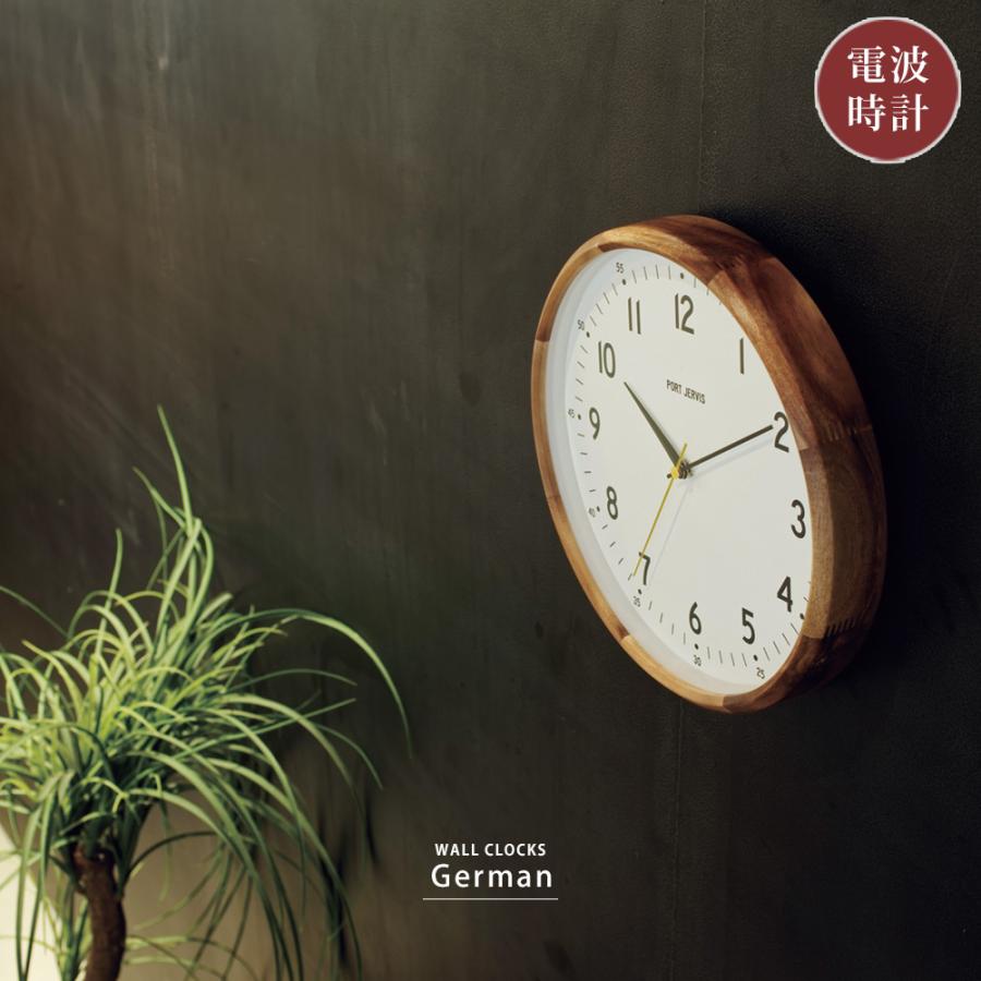電波時計 おしゃれ 掛け時計 壁掛け時計 北欧 ウォールクロック 天然木