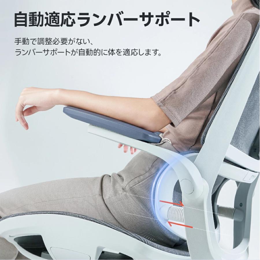 オフィスチェア 腰痛 デスクチェア pcチェア ワークチェア パソコンチェア 高機能チェア SIHOO M59AS リクライニング アームレスト ヘッドレスト_11