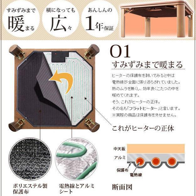 こたつ テーブル 座卓 コタツ 円卓 円形 丸型 120cm おしゃれ 和モダン