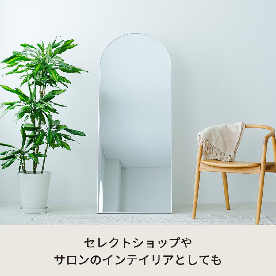 大型 スタンドミラー 鏡 姿見 姿鏡 細フレーム 幅60cm 高さ150cm 北欧