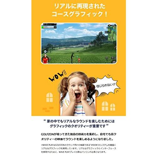 GOLFZON(ゴルフゾン) WAVE PLAY(ウェーブプレイ) ゴルフ 家庭用 ゴルフシミュレーター シミュレーション WAVE ゴルフゾン PLAY ウェーブプレイ ゴルフ 家庭用 ゴルフシミュレーター ×