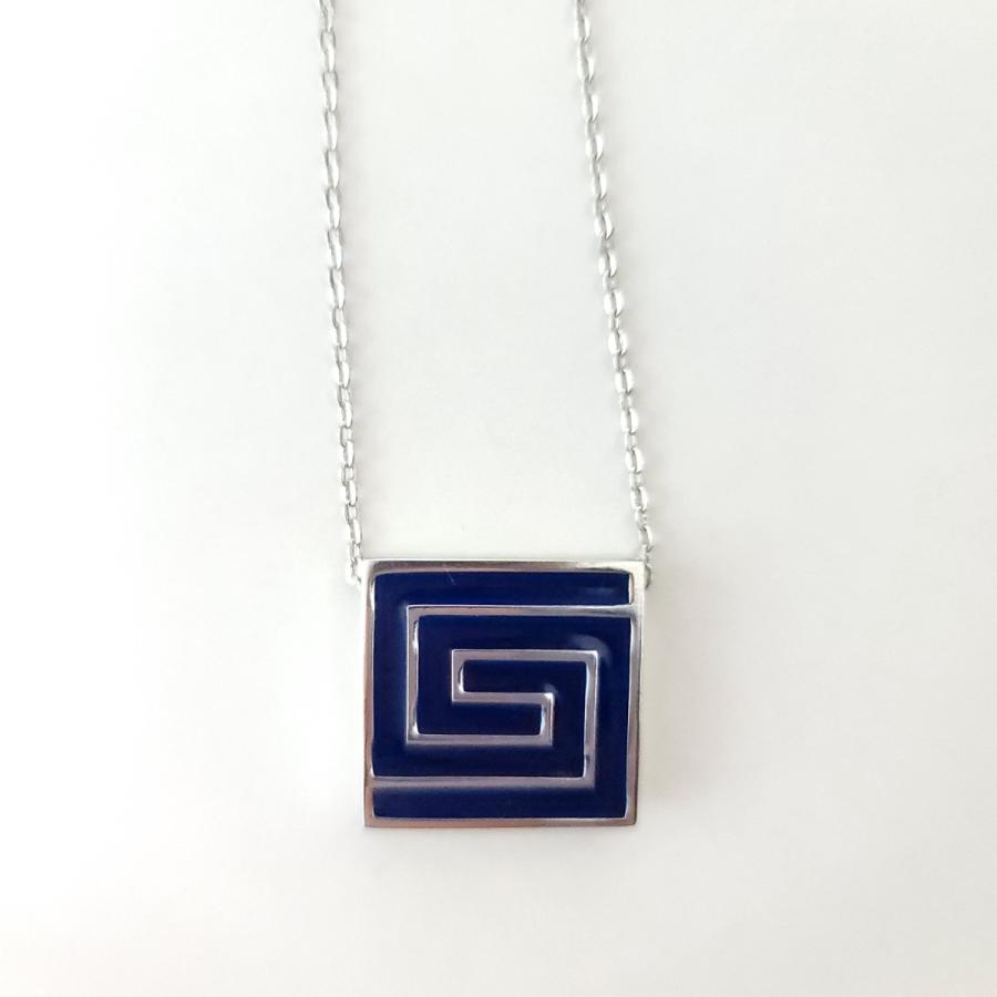 GIVENCHY（ジバンシィ） ヴィンテージ シルバー スクエア ネックレス 