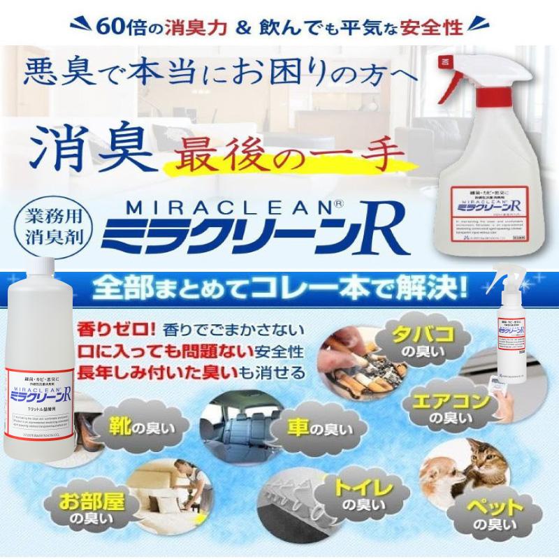 ミラクリーンR1000ml 詰替え用 業務用抗菌消臭剤業務用 持続性抗菌  