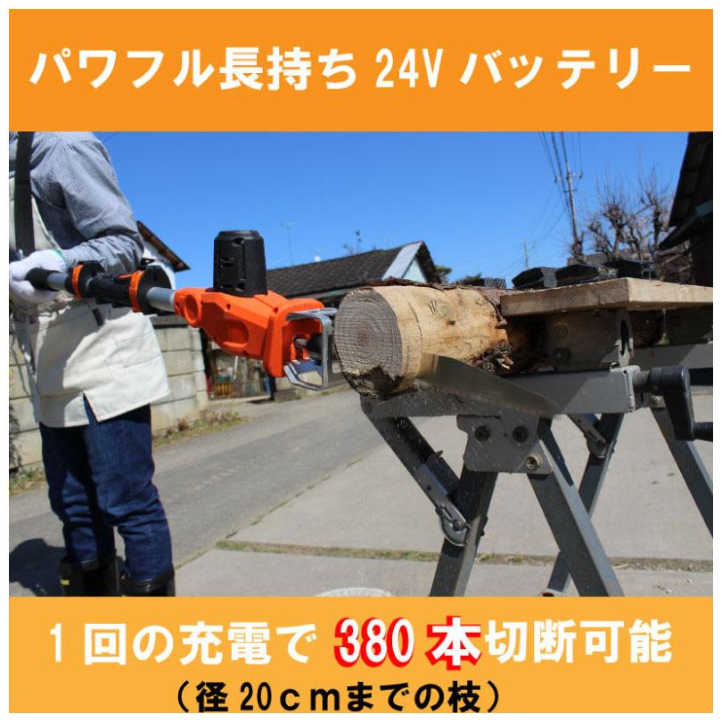 電動のこぎり ヤードフォース 3ｍコードレス高枝電動のこぎりライト 24V2.0Ah LSC21P-JP 充電式  高枝 電動 のこぎり  24Vリチウム(残量ケージ付)  送料無料 | YARD FORCE | 09