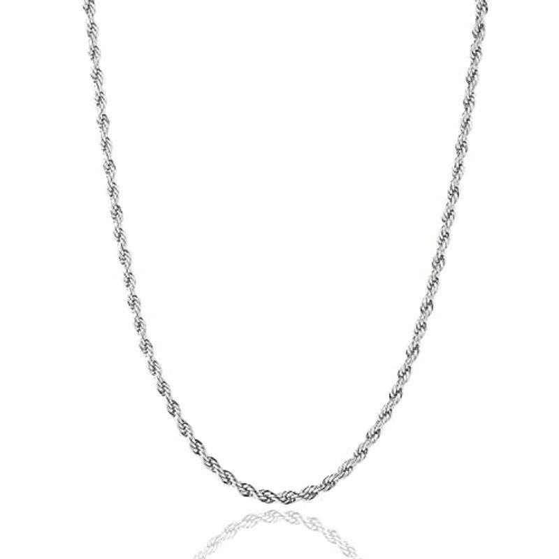 Puente ネックレス チェーン メンズ レディース ステンレス スクリュー フレンチ ロープ (2mm, 50cm シルバー) :20220211131923-00752:Reethi - 通販 - Yahoo!ショッピング Puente ネックレス チェーン メンズ レディース ステンレス スクリュー フレンチ ロープ (2mm, 50cm シルバー) :20220211131923-00752:Reethi - 通販 - Yahoo!ショッピング