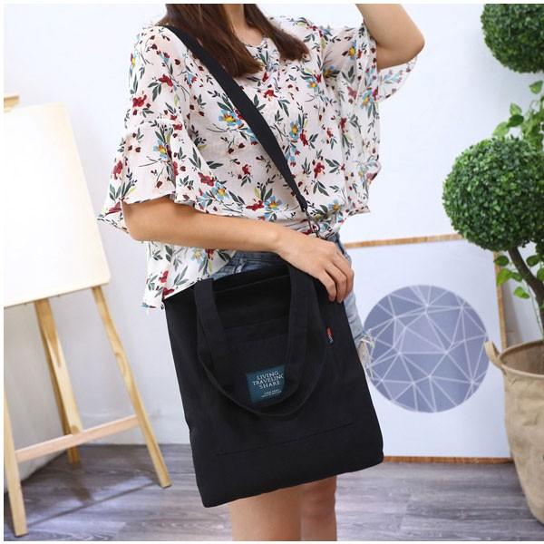 在庫処分 トートバッグ ショルダーバッグ 帆布 トート バッグ ロゴ キャンバストート 鞄 布 コットン 斜め掛け 肩掛け A4 2way 送料無料 |  | 05