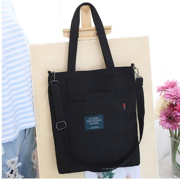 在庫処分 トートバッグ ショルダーバッグ 帆布 トート バッグ ロゴ キャンバストート 鞄 布 コットン 斜め掛け 肩掛け A4 2way 送料無料 |  | 06