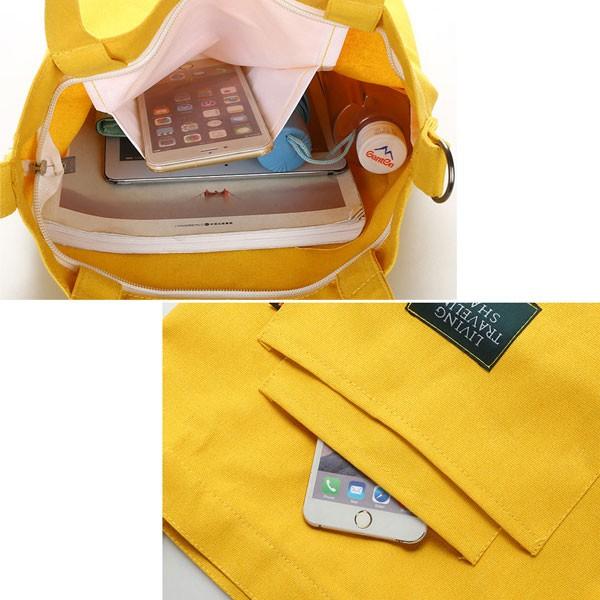 在庫処分 トートバッグ ショルダーバッグ 帆布 トート バッグ ロゴ キャンバストート 鞄 布 コットン 斜め掛け 肩掛け A4 2way 送料無料 |  | 07