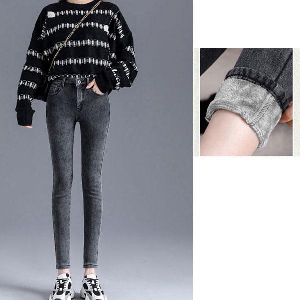 【期間限定スペシャルプライス】裏起毛デニム レディース スキニーパンツ スキニーデニム あったかい パンツ ボトム ジーンズ  防風 防寒 送料無料 |  | 03