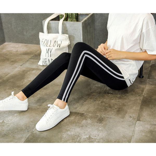 レギンス レディース サイドライン ストレッチ 定番の人気シリーズpoint ポイント 入荷 リブ パンツ ダンス ヨガ スポーツ 送料無料 スパッツ トレーニング