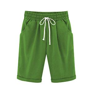 ハーフパンツ レディース チノパンツ チノパン ひざ丈 ボトム ハーフ　ウエストゴム ベージュ ブラック グリーン 30代　40代　送料無料 |  | 15